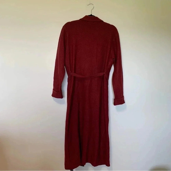 Richards & Jones 100% wool burgundy full  length belted cardigan - Picture 3 of 4